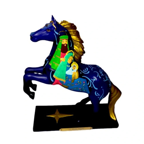 The Trail Of Painted Ponies O Holy Night 2016 1E/0843 Enesco Christmas Religious - Picture 1 of 12